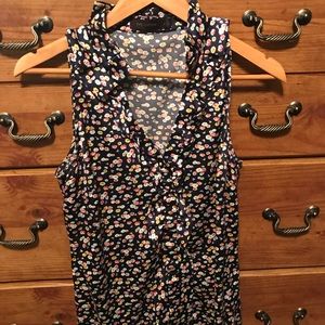 Sleeveless floral shirt from the Limited.